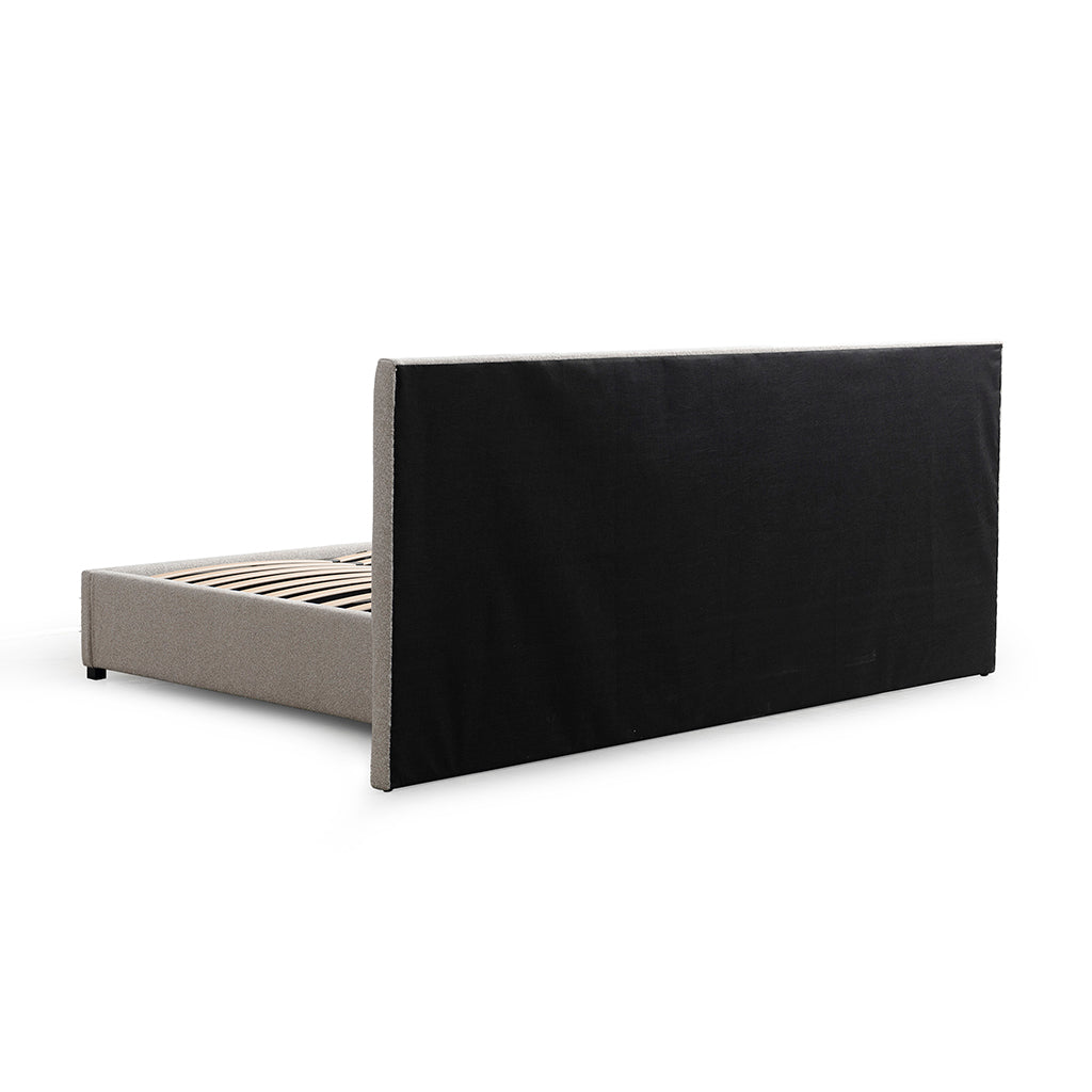 Amado Queen Bed Frame - Clay Grey with Storage