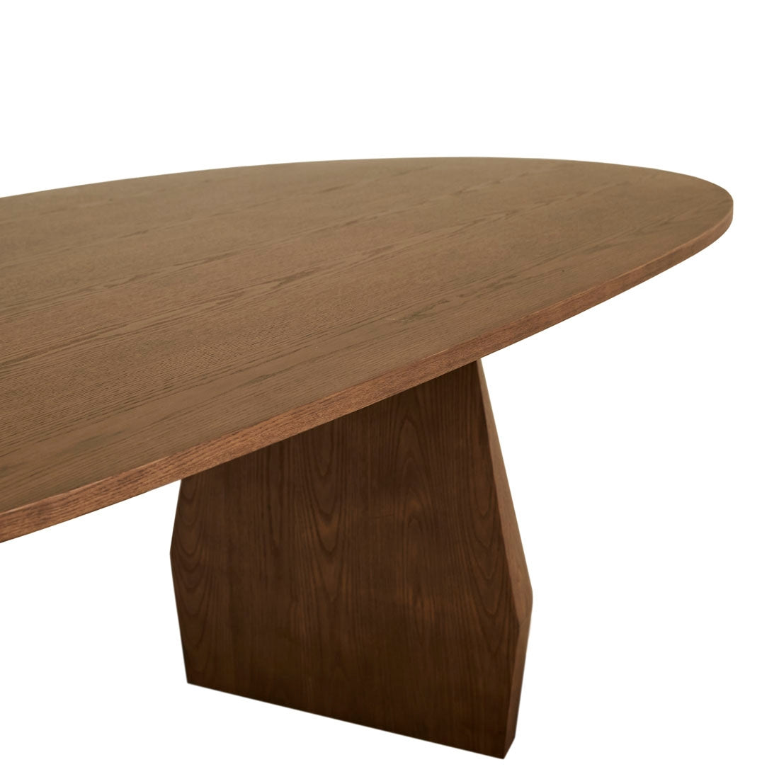 Bloom Oval Dining Table - Smoked Ash