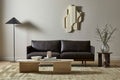 Atlas Orbit Side Table - Rouge Marble\