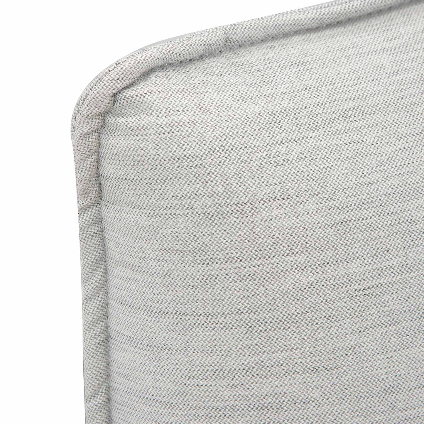 Celeste Fabric King Bed - Pearl Grey