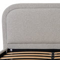 Phoebe Fabric Queen Bed Frame - Clay Grey