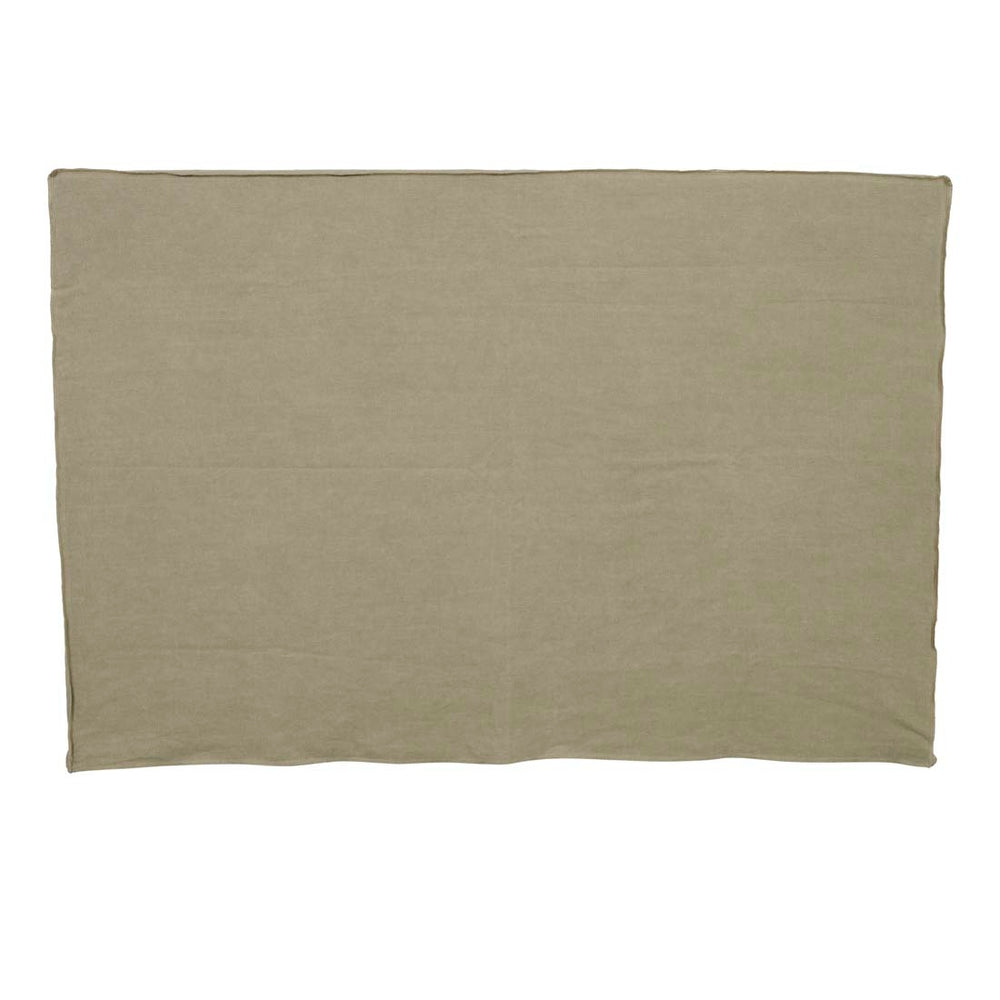 Vittoria Slip Cover Bedhead - Olive Linen