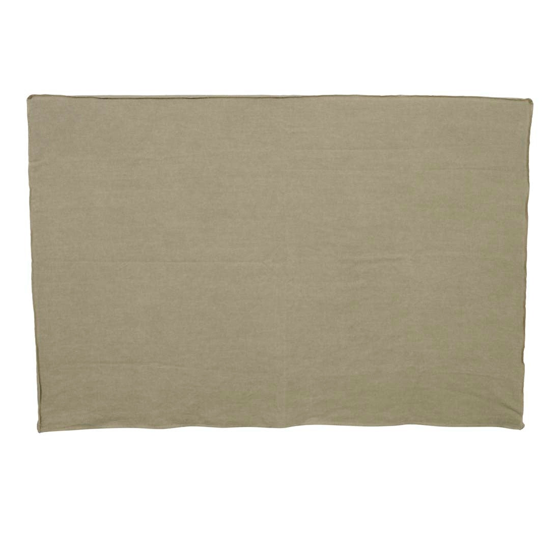 Vittoria Slip Cover Bedhead - Olive Linen