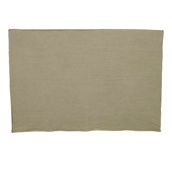 Vittoria Slip Cover Bedhead - Olive Linen