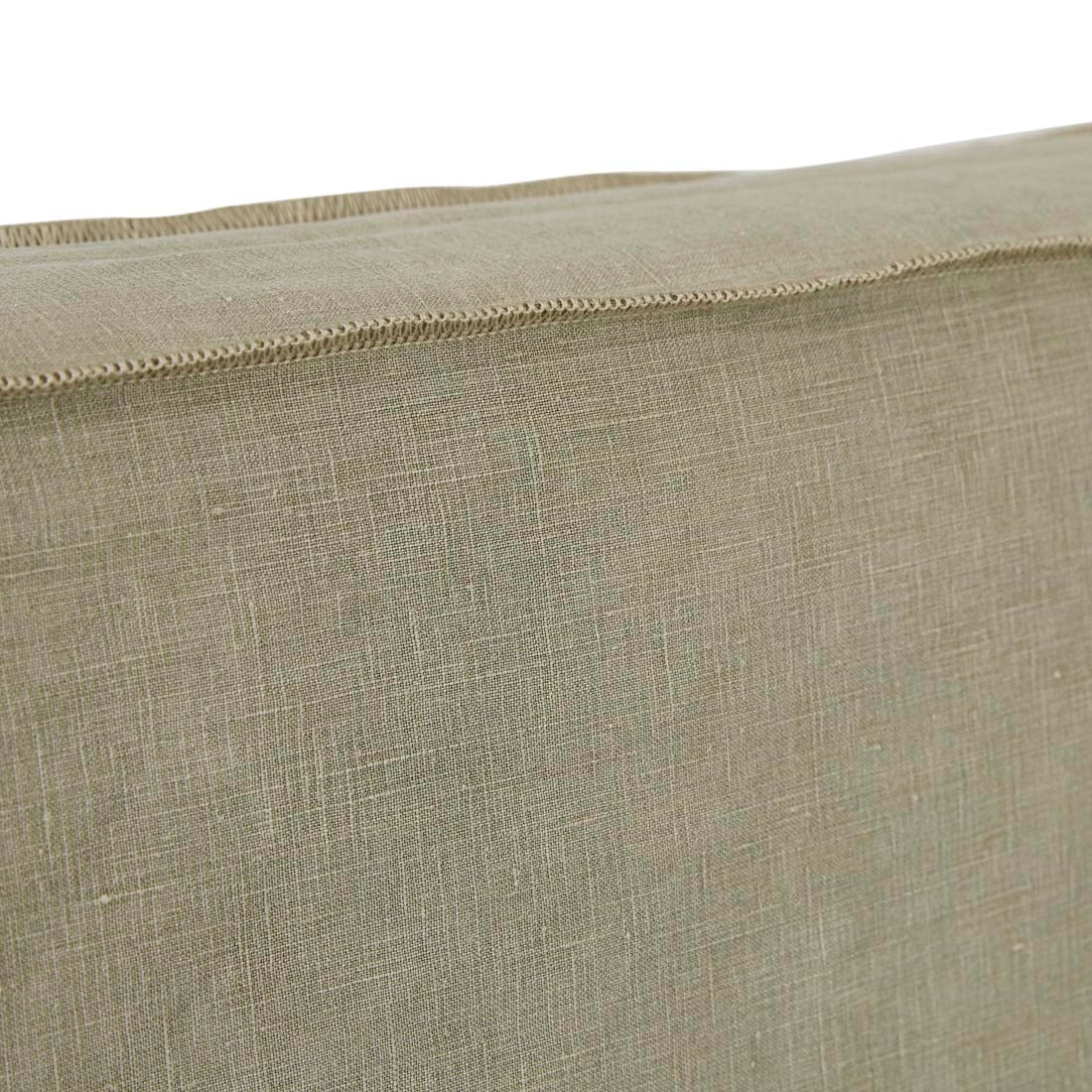 Vittoria Slip Cover Bedhead - Olive Linen
