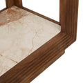 Zephyr Console - Crema Beige Marble - Natural