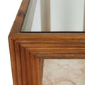 Zephyr Console - Crema Beige Marble - Natural