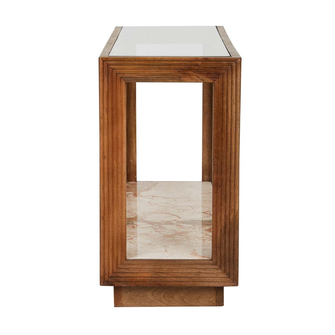 Zephyr Console - Crema Beige Marble - Natural