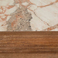 Zephyr Console - Crema Beige Marble - Natural