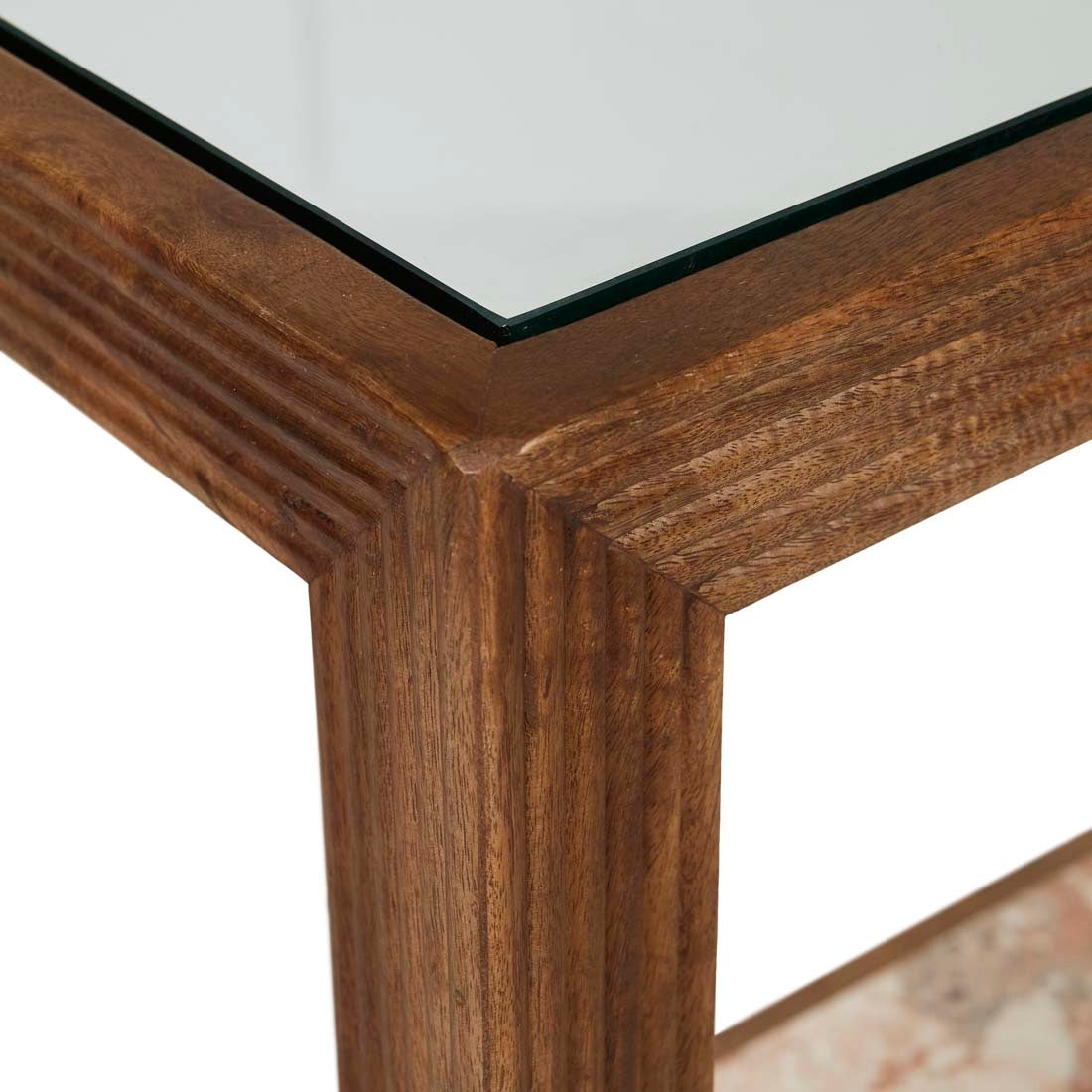 Zephyr Console - Crema Beige Marble - Natural