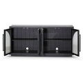 Charles 1.78m Sideboard Unit - Full Black