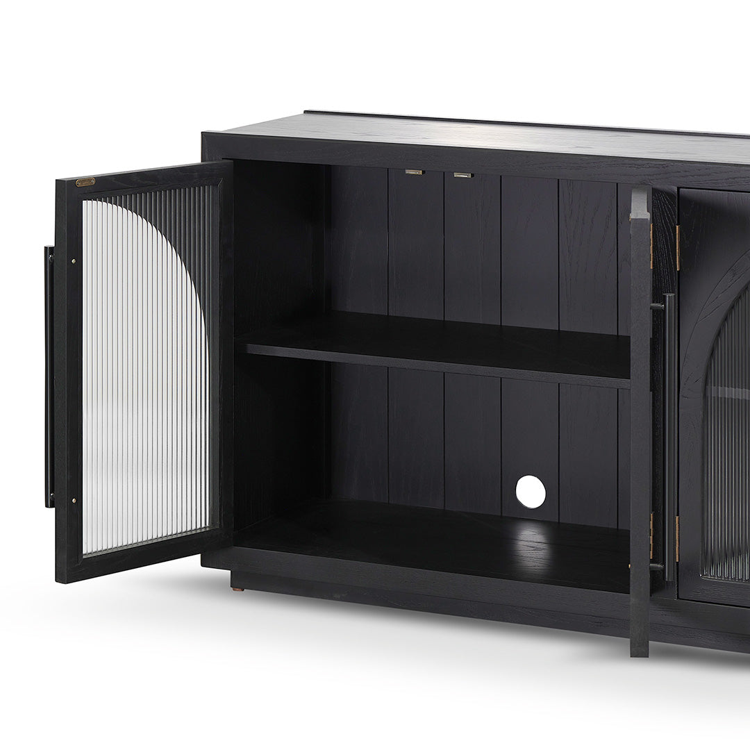 Charles 1.78m Sideboard Unit - Full Black