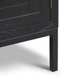 Aiden 1.08m Elm Sideboard Unit - Full Black