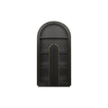 Boran 2m (H) Glass Cabinet - Textured Espresso Black