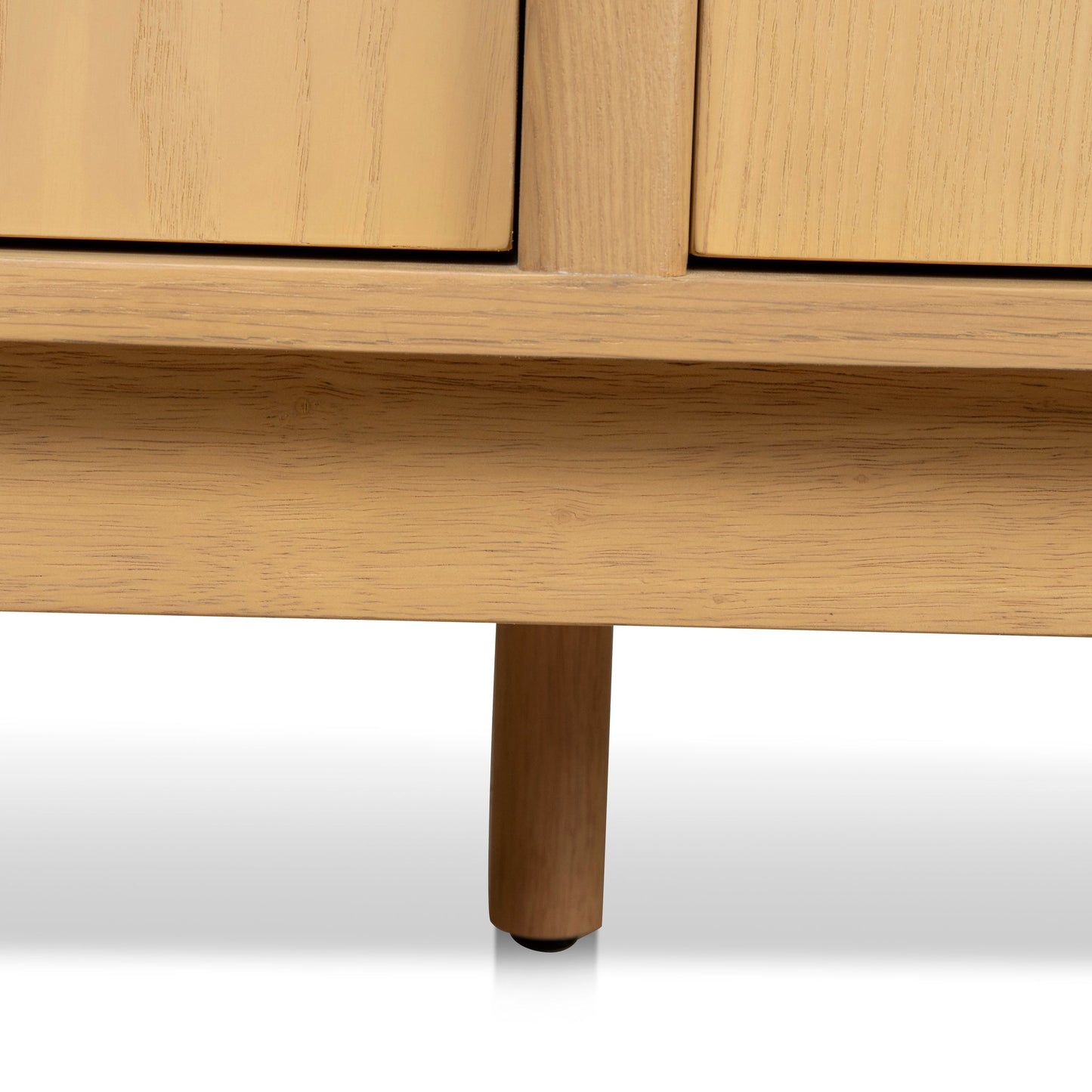 Linden 2.1m Travertine Top Sideboard Unit - Creme Ash