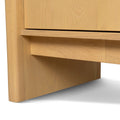 Linden 2.1m Travertine Top Sideboard Unit - Creme Ash