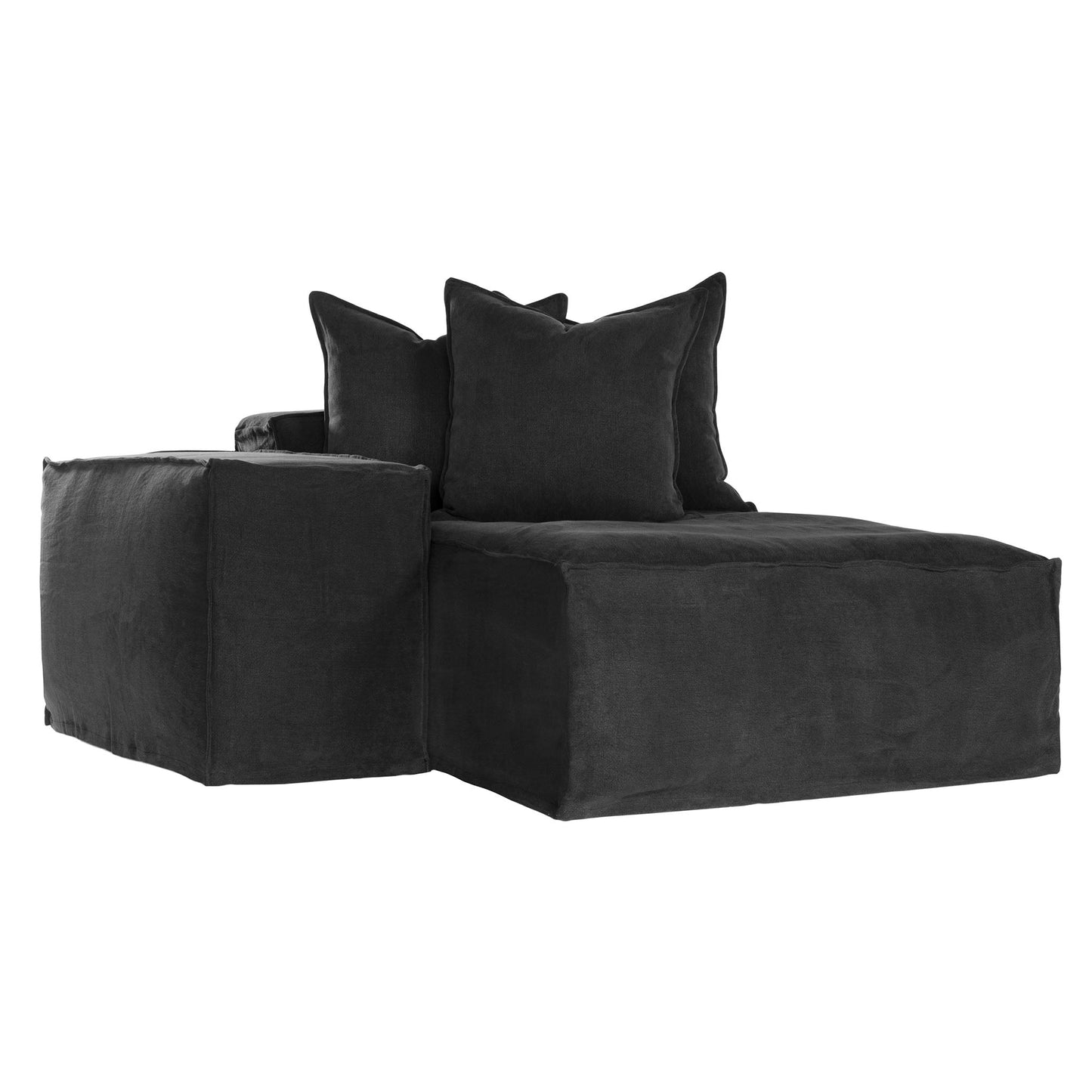Hendrix Low Rider Sofa | Chaise Left Hand Arm