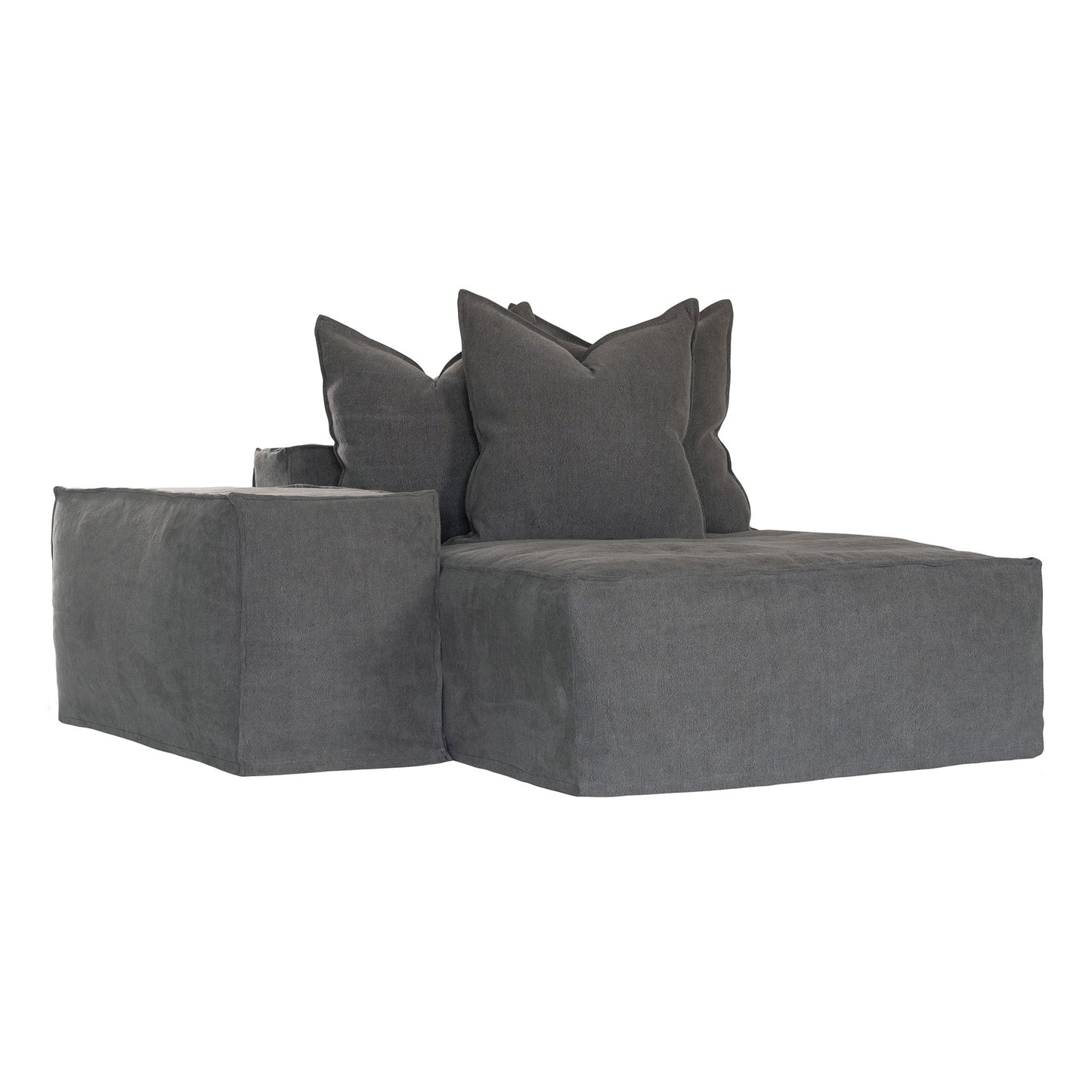 Hendrix Low Rider Sofa | Chaise Left Hand Arm