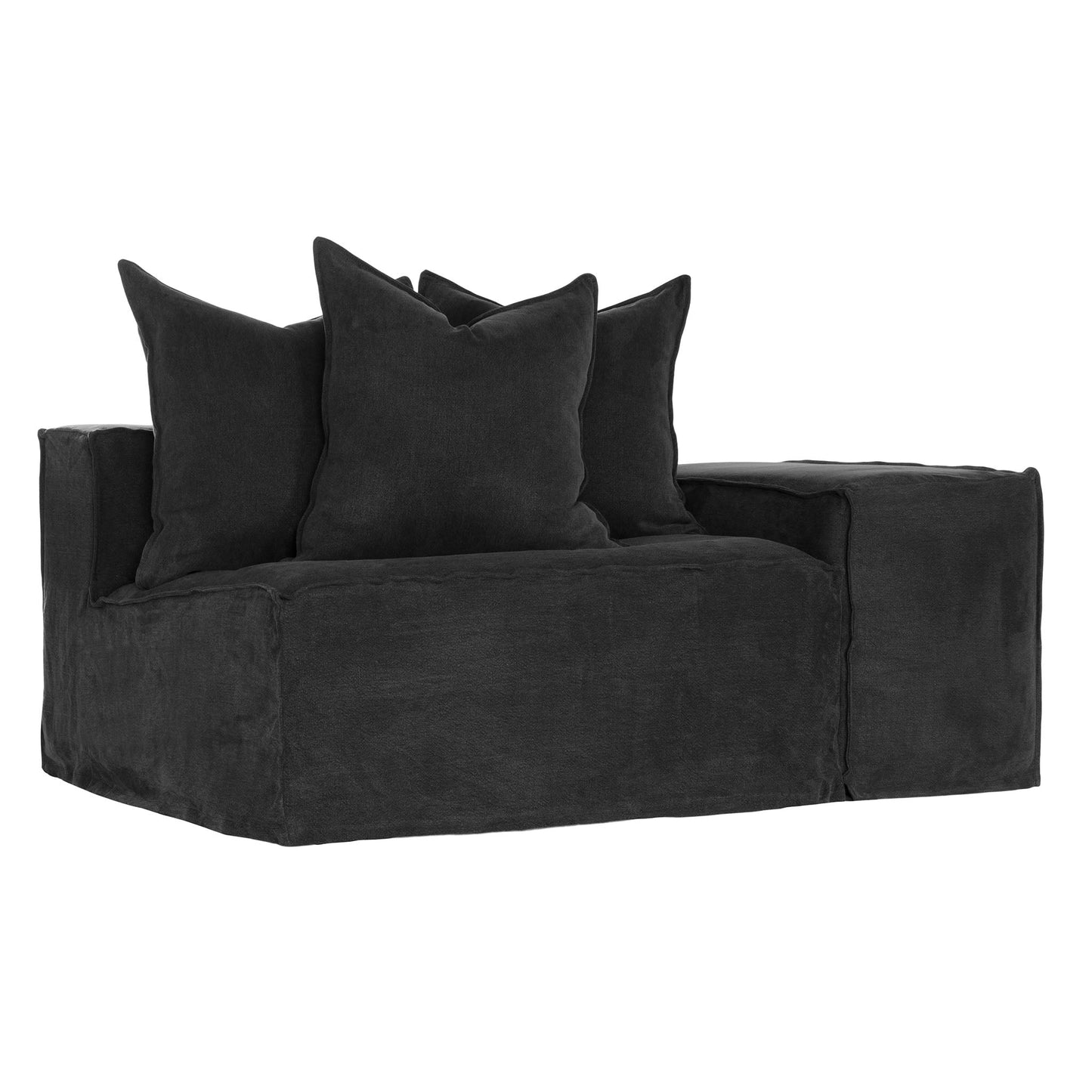 Hendrix Low Rider Sofa | One Seater Right Hand Arm
