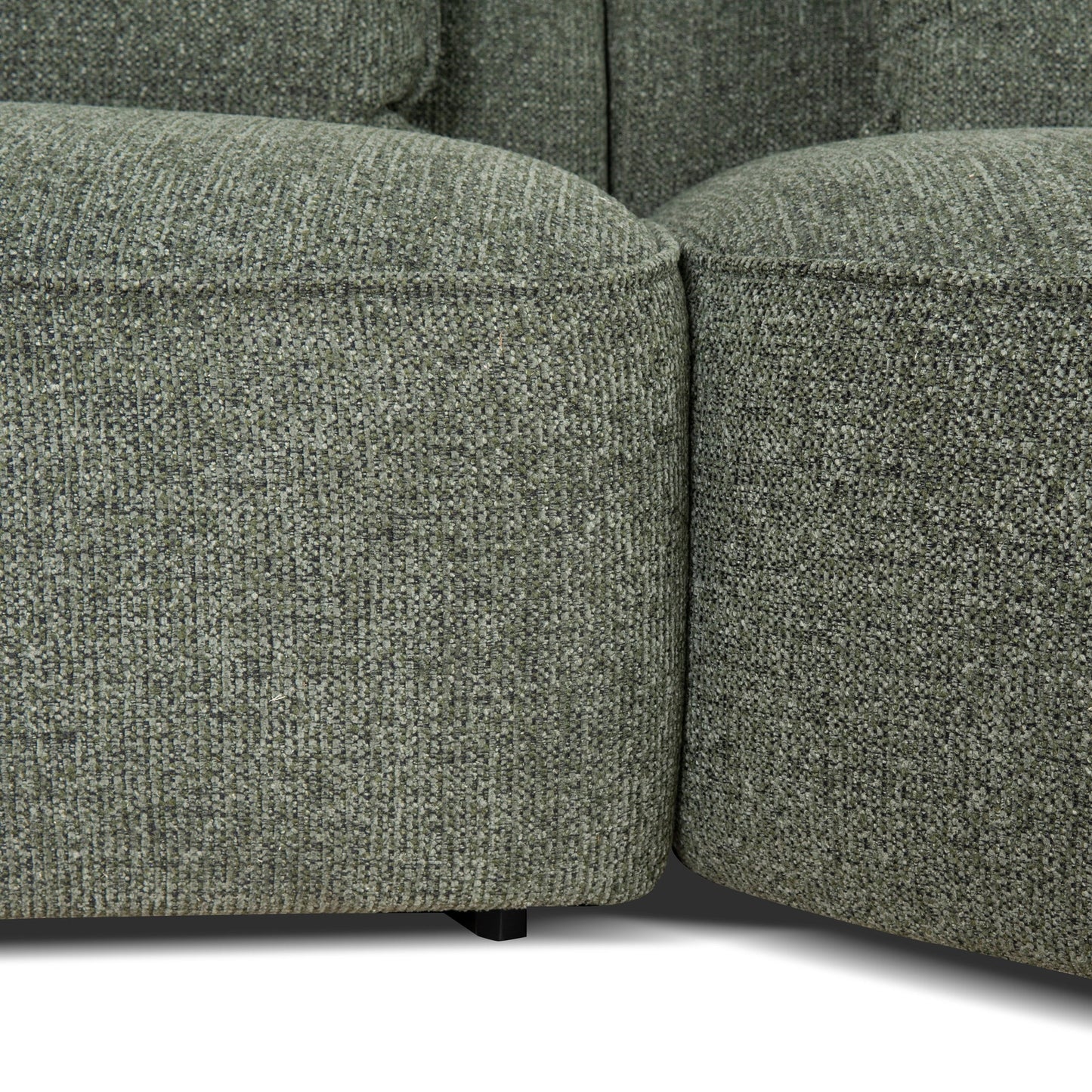 Rowe Right Chaise Sofa - Coral Dark Green