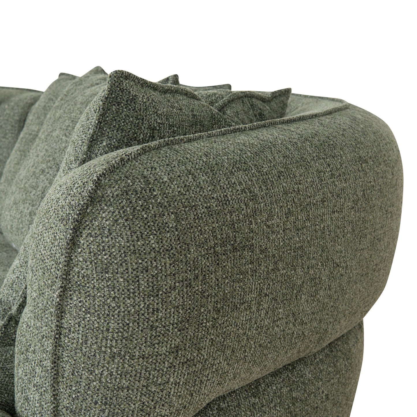 Rowe Right Chaise Sofa - Coral Dark Green