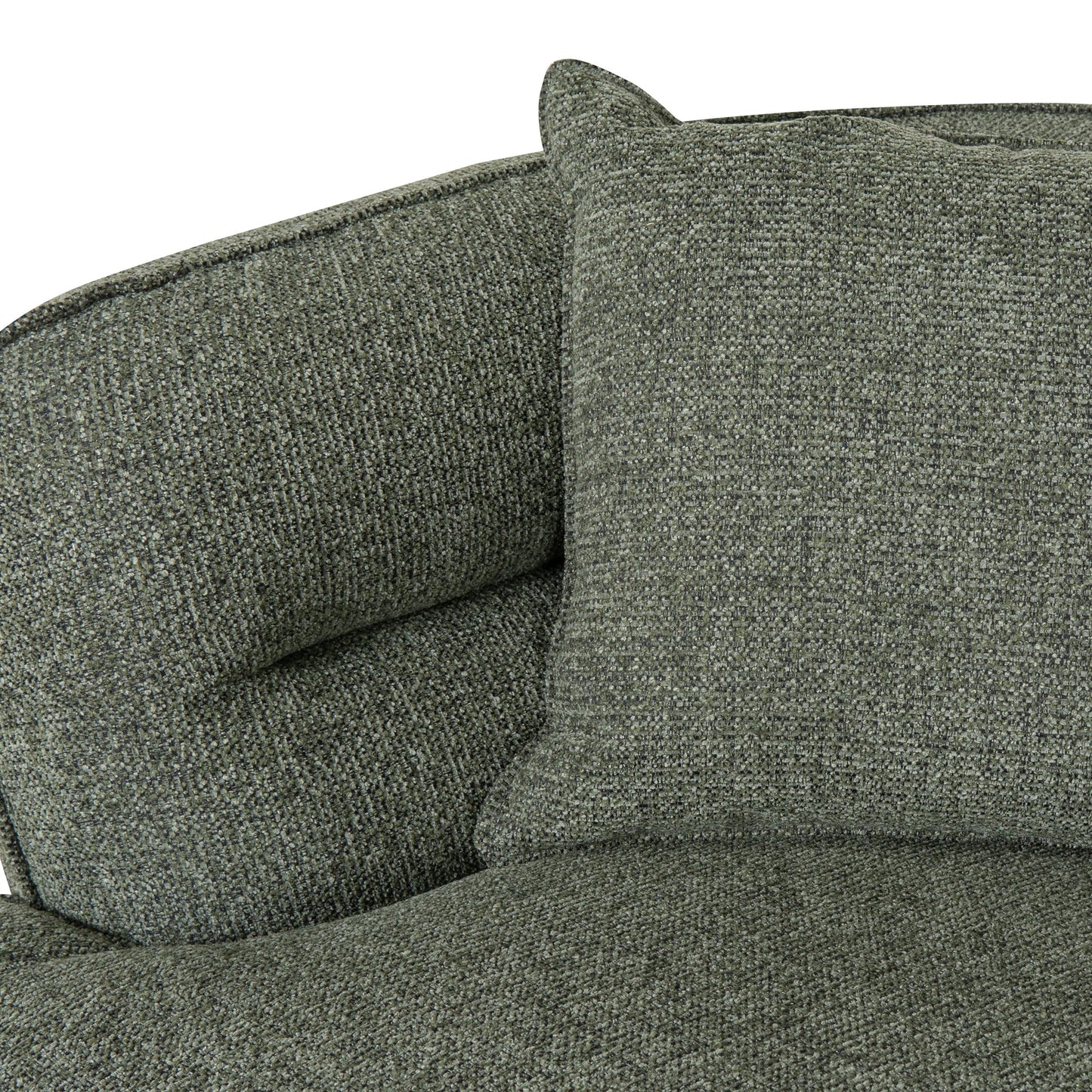 Rowe Right Chaise Sofa - Coral Dark Green