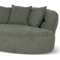 Rowe Right Chaise Sofa - Coral Dark Green