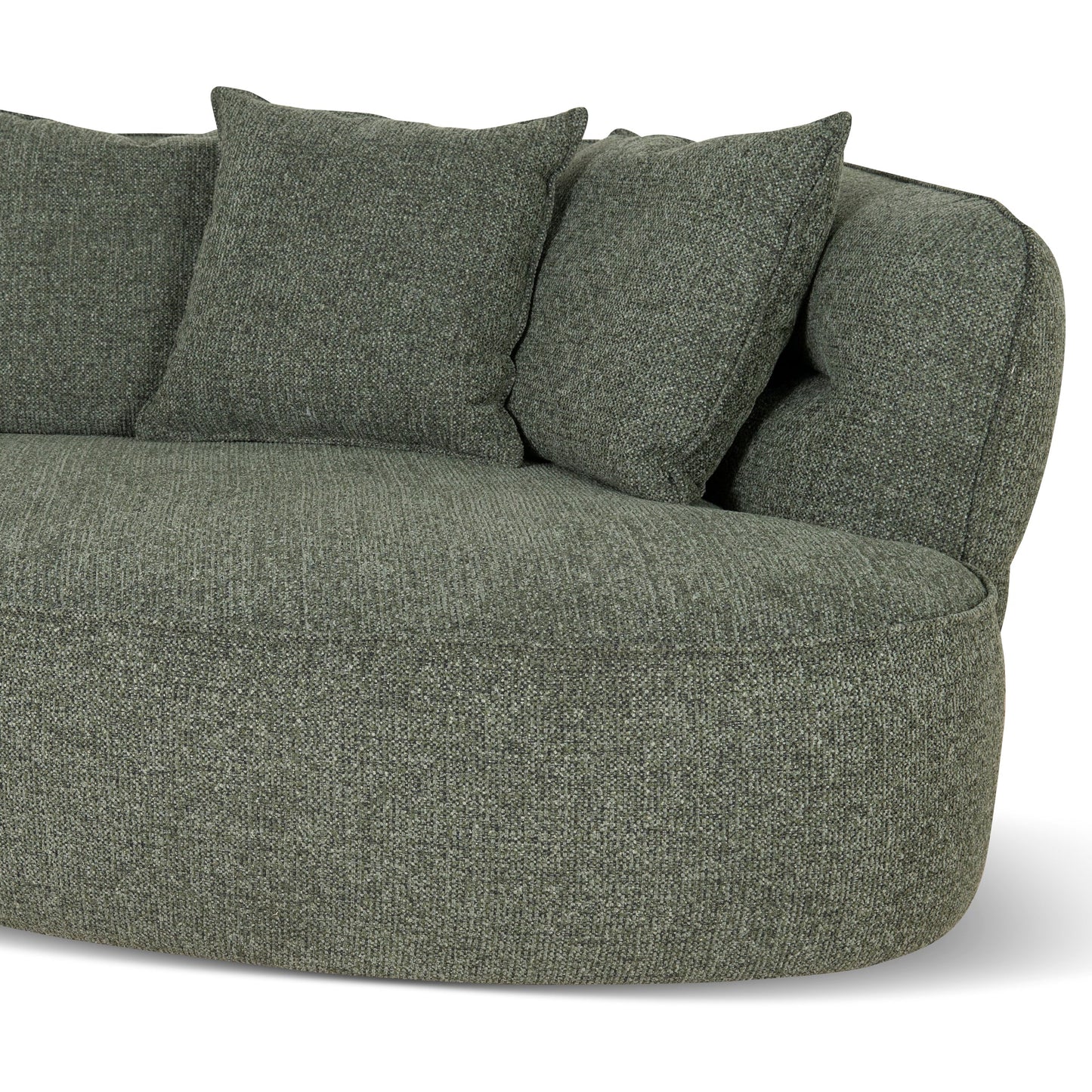Rowe Right Chaise Sofa - Coral Dark Green