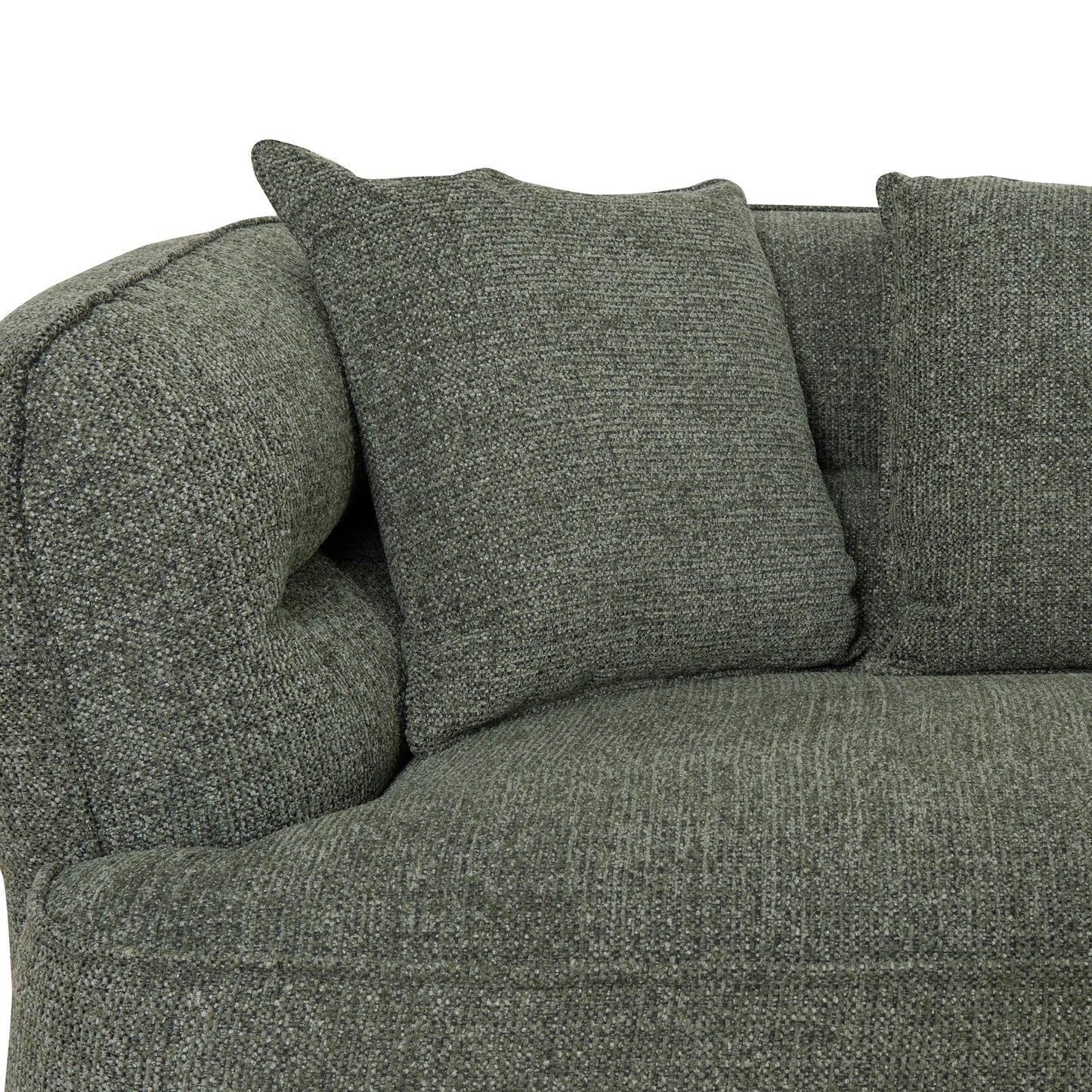 Rowe Right Chaise Sofa - Coral Dark Green