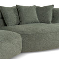 Rowe Right Chaise Sofa - Coral Dark Green