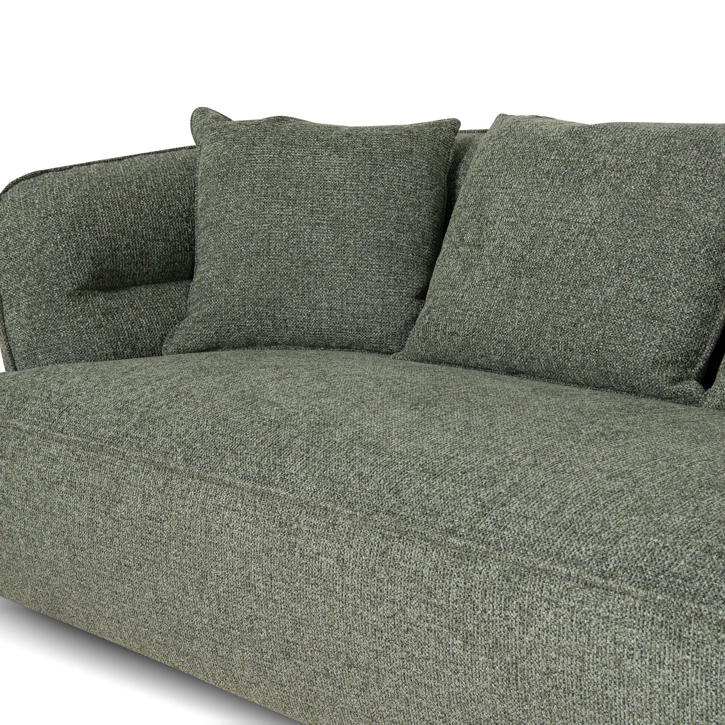 Rowe Right Chaise Sofa - Coral Dark Green