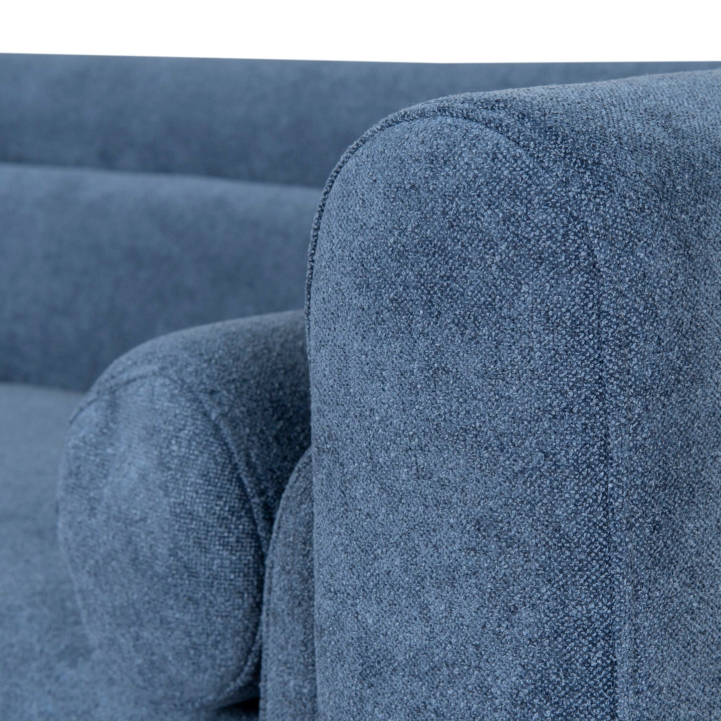 Dilipa 3 Seater Fabric Sofa - Navy Blue