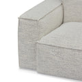 Roshil Right Chaise Fabric Sofa - Fog Grey