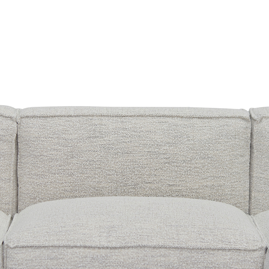 Roshil Right Chaise Fabric Sofa - Fog Grey