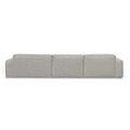 Roshil Right Chaise Fabric Sofa - Fog Grey