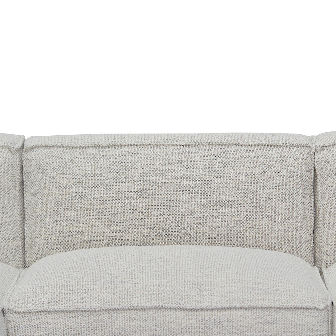 Roshil Left Chaise Fabric Sofa - Fog Grey