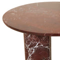 Atlas Orbit Side Table - Rouge Marble\