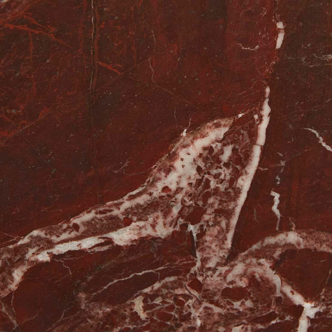 Atlas Orbit Side Table - Rouge Marble\