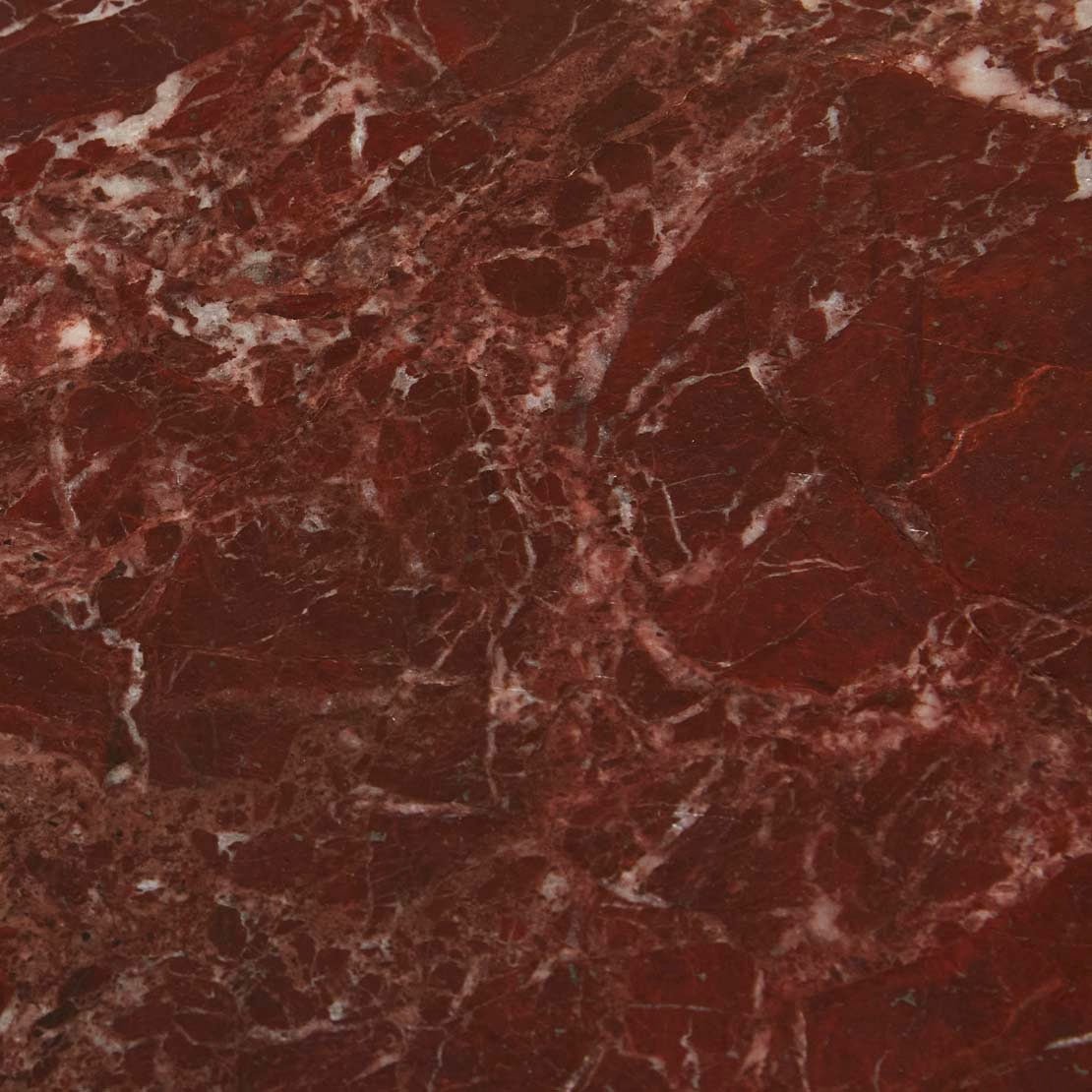 Atlas Orbit Side Table - Rouge Marble\