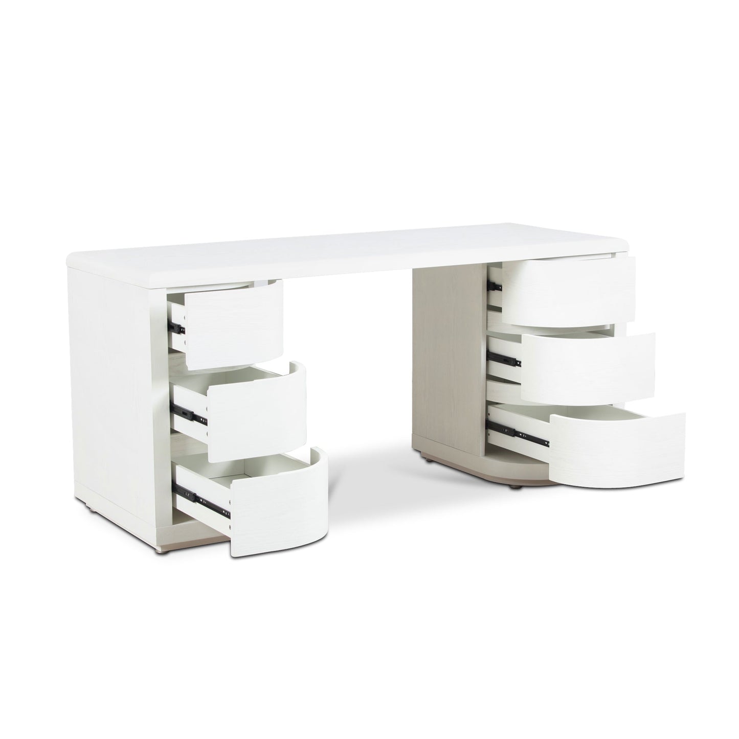 Aiza 1.6m Office Desk - White