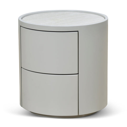 Nithya Bedside Table - Light Grey