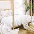 Strand Four Poster Bed | Natural