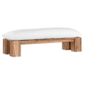 Simbah Bench Cover | Luxury White