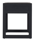 Strand Pedestal Bedside | Black