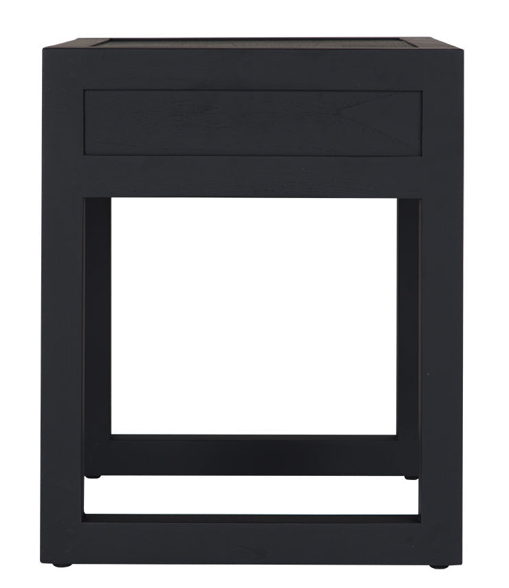 Strand Pedestal Bedside | Black