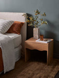 Vittoria Slip Cover Bedhead - Olive Linen