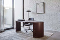 Oberon Curved Desks - Shiraz