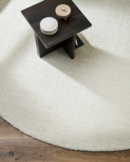 Dorset Natural White Round Floor Rug